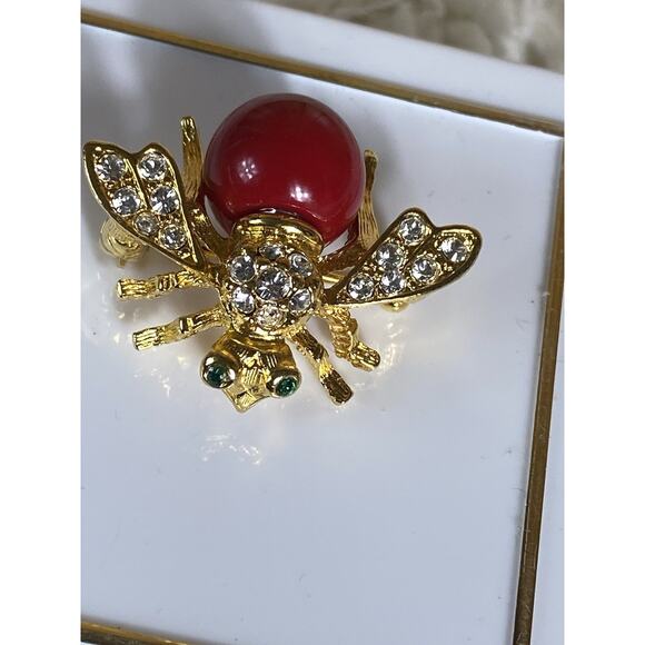 VTG JOAN RIVERS CLASSICS BABY BEE BROOCH/PIN SET/10 INTERCHANGABLE BEADS! J55999 - Picture 4 of 9